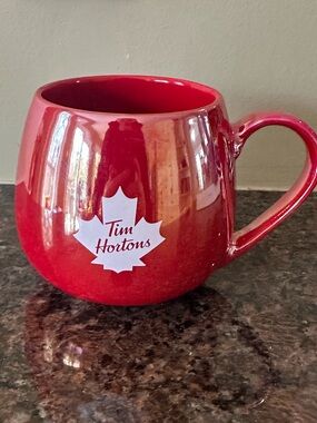 Tim Hortons Iridescent Red Mug